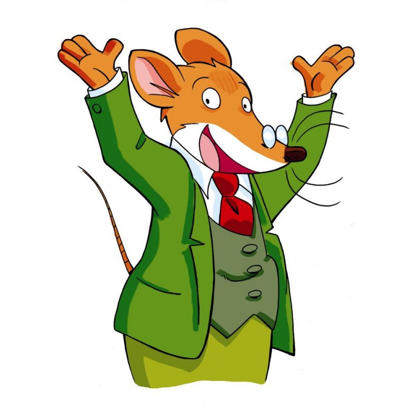 Cialda in ostia per torta con GERONIMO STILTON personalizzata