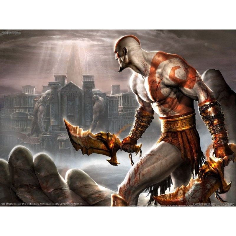 Cialda in ostia per torta con GOD OF WAR personalizzata
