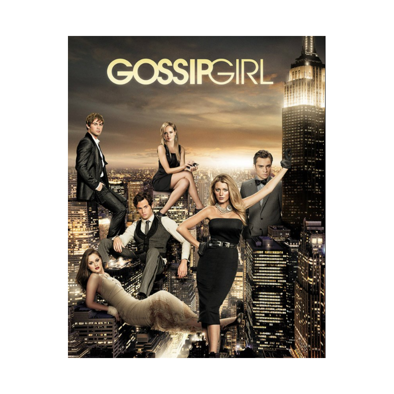 Cialda in ostia per torta con GOSSIP GIRL personalizzata