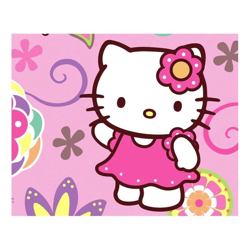 Cialda in ostia per torta con HELLO KITTY personalizzata