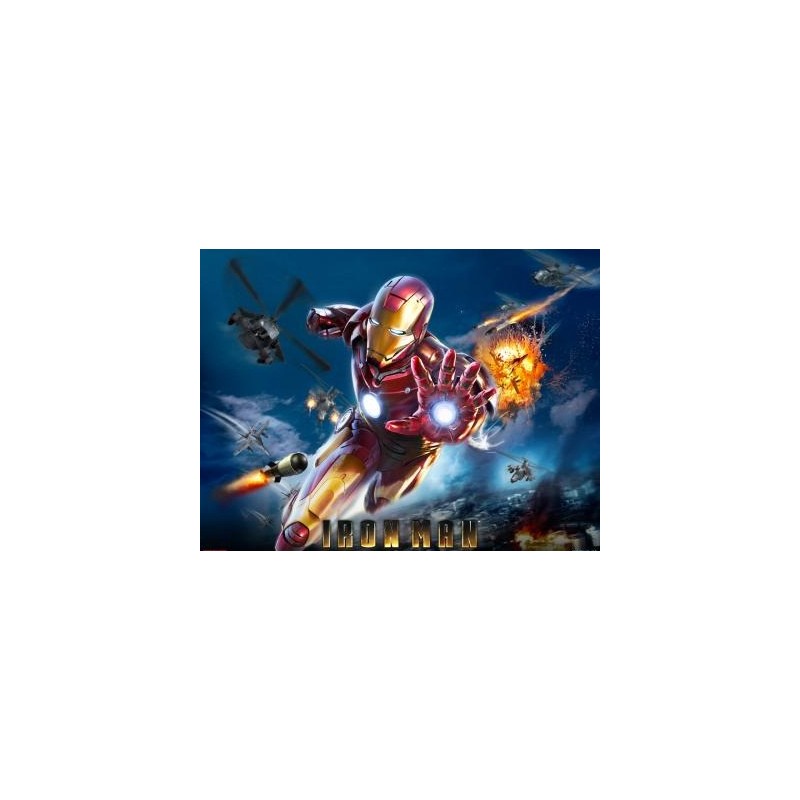 Cialda in ostia per torta con IRON MAN personalizzata