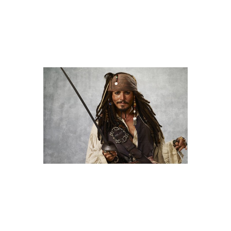 Cialda in ostia per torta con JOHNNY DEPP PIRATA CARAIBI personalizzata