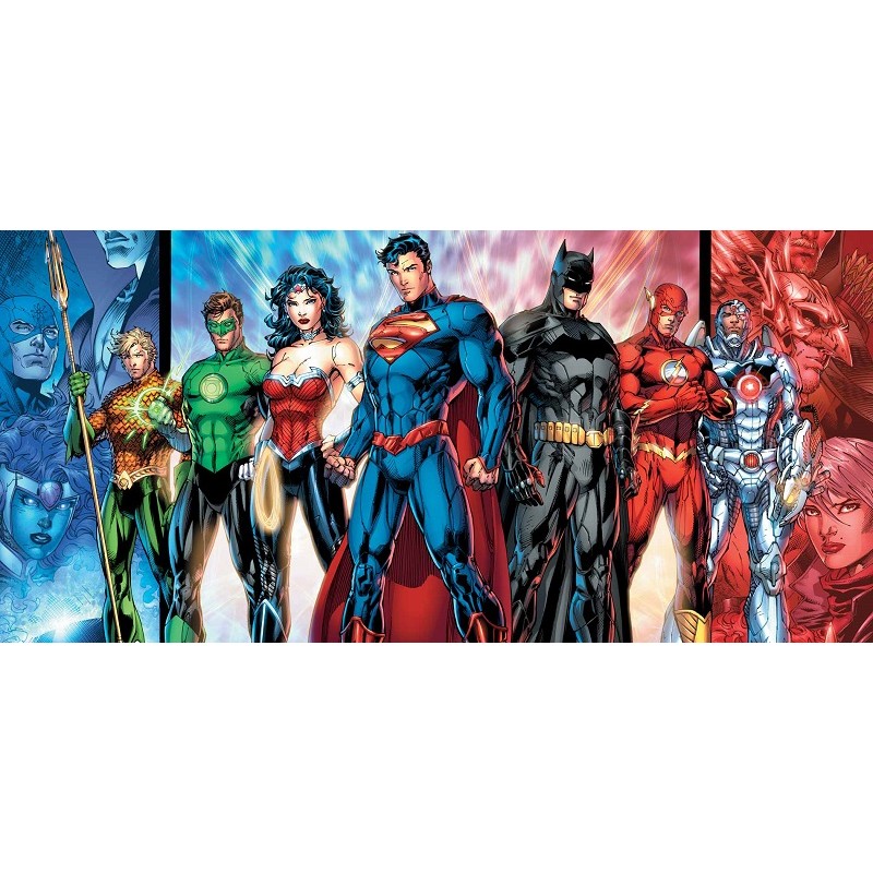 Cialda in ostia per torta con JUSTICE LEAGUE  personalizzata