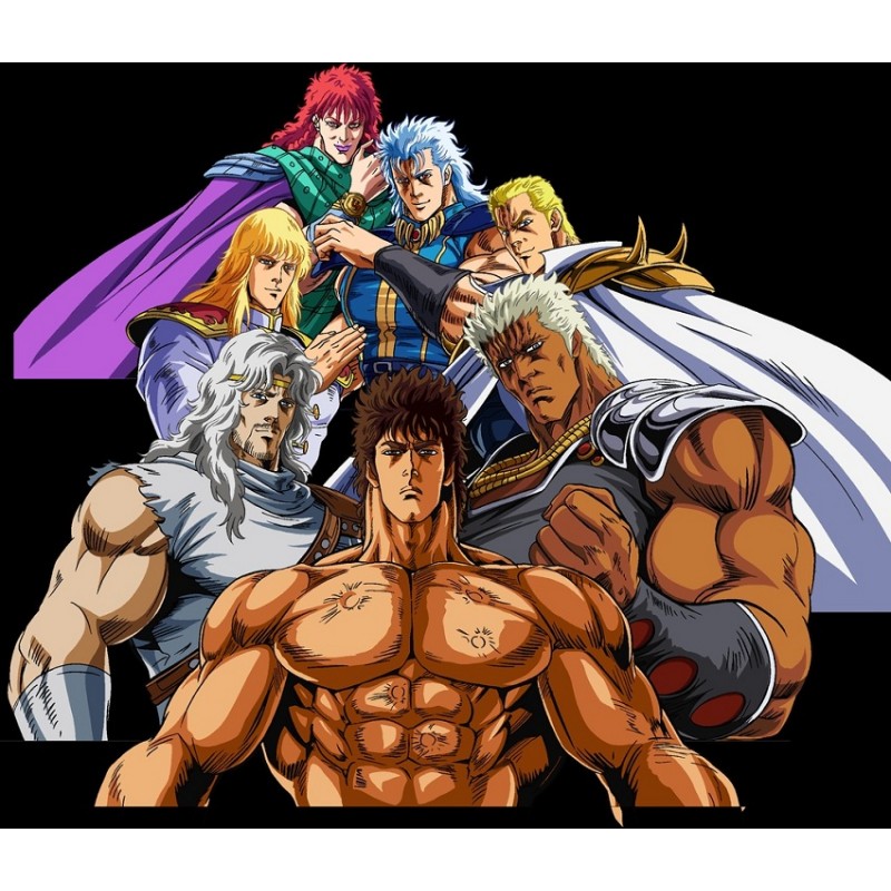 Cialda in ostia per torta con KEN IL GUERRIERO KENSHIRO personalizzata