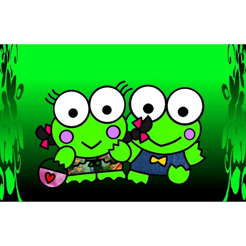 Cialda in ostia per torta con KEROPPI personalizzata