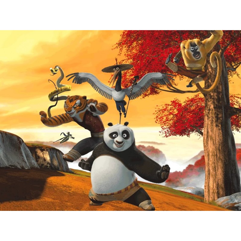 Cialda in ostia per torta con KUNG FU PANDA personalizzata