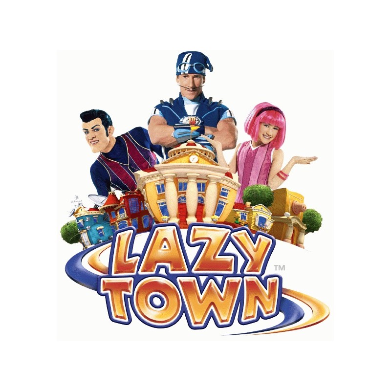 Cialda in ostia per torta con LAZY TOWN BIMBI personalizzata