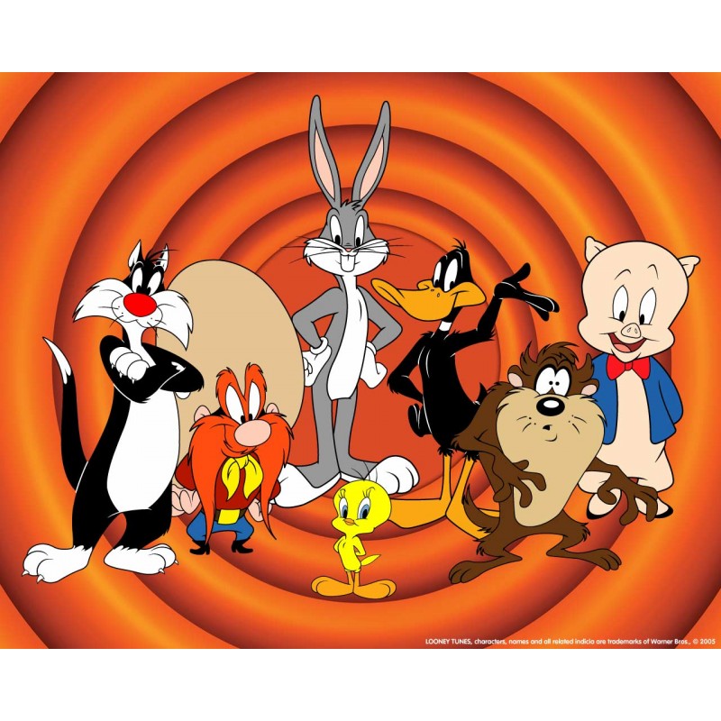 Cialda in ostia per torta con LOONEY TUNES personalizzata