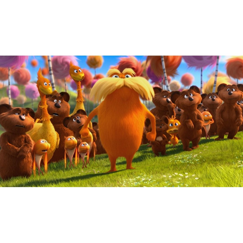 Cialda in ostia per torta con LORAX personalizzata
