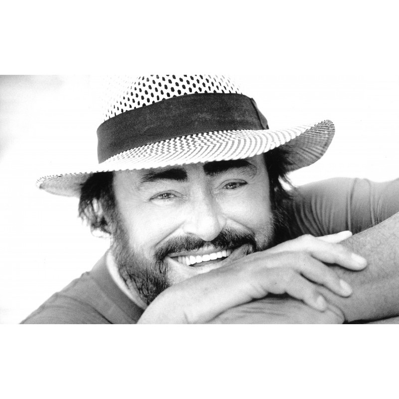 Cialda in ostia per torta con LUCIANO PAVAROTTI personalizzata
