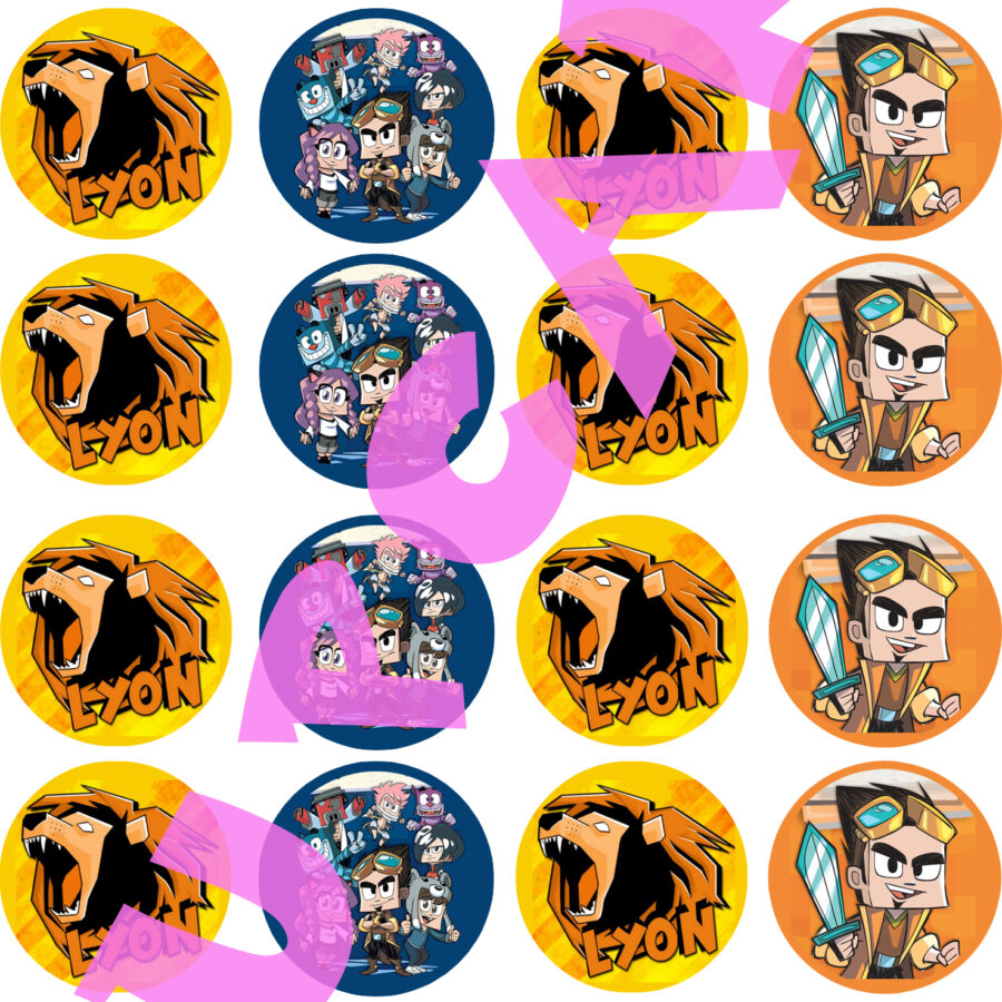Mini cialde in ostia personalizzate per cupcakes LYON ETTORE CANU, dischetti, sagome per dolci, cup cake, biscotti, muffin, dolcetti , toppers, disco 02