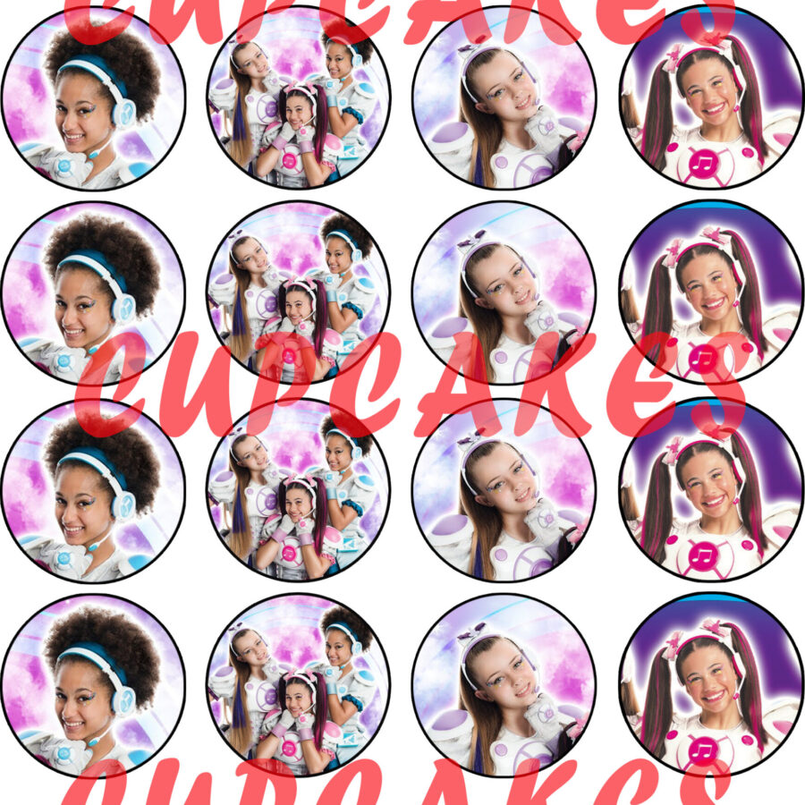 Mini cialde in ostia per cupcakes MIRACLE TUNES, dischetti, sagome per dolci, cup cake, biscotti