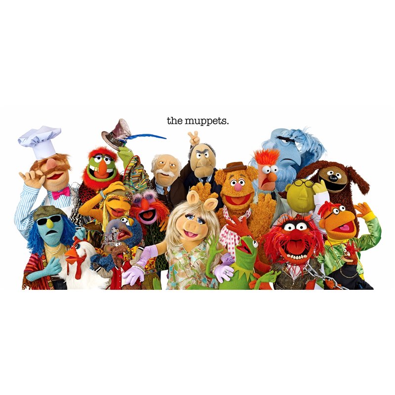 Cialda in ostia per torta con MUPPETS  personalizzata