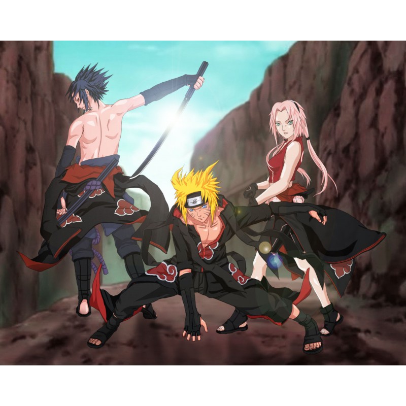 Cialda in ostia per torta con NARUTO personalizzata