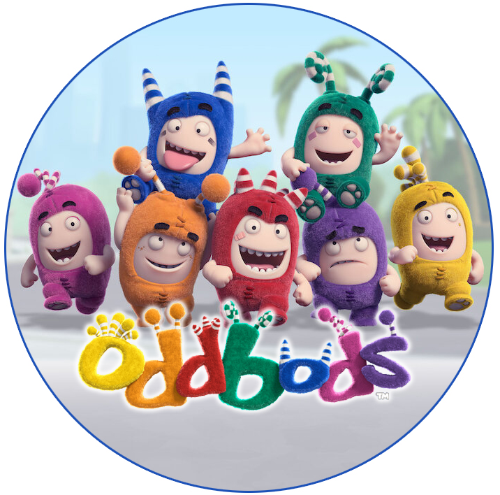 Cialda in ostia per torta ODDBODS, personalizzata nome, disco, dolce, torte, cialde, ostie