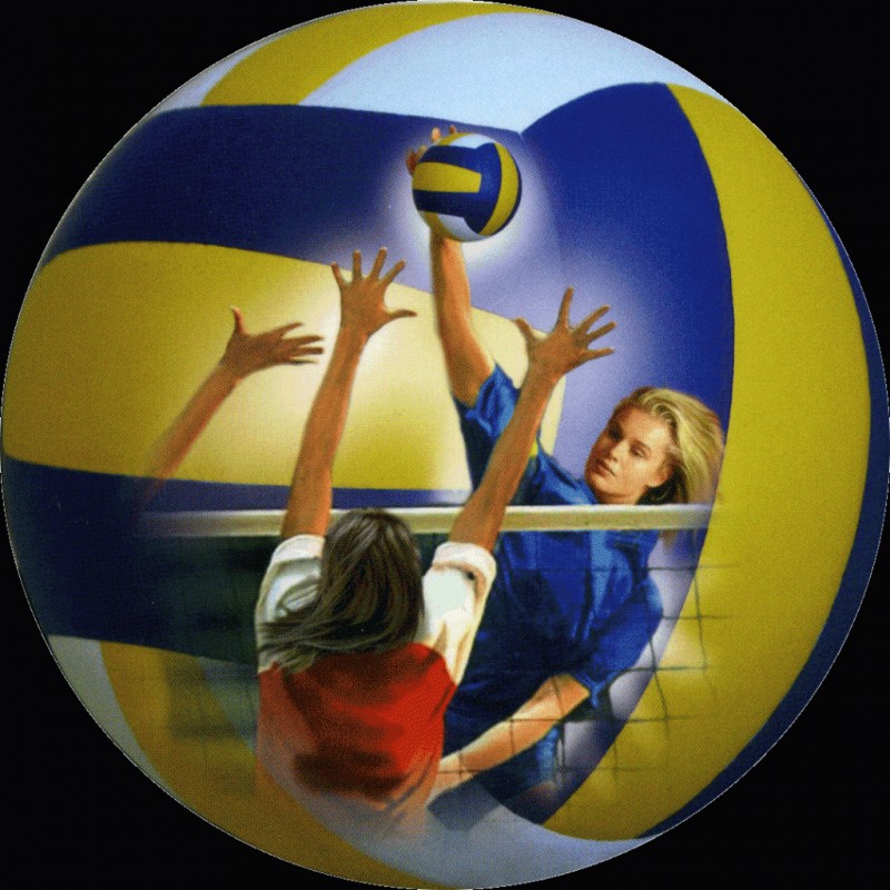 Cialda in ostia per torta con PALLAVOLO FEMMINILE personalizzata