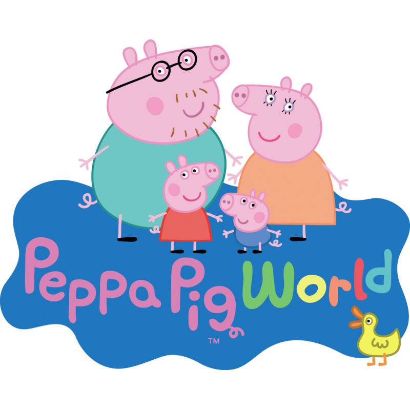 Cialda in ostia per torta con PEPPA PIG WORLD personalizzata