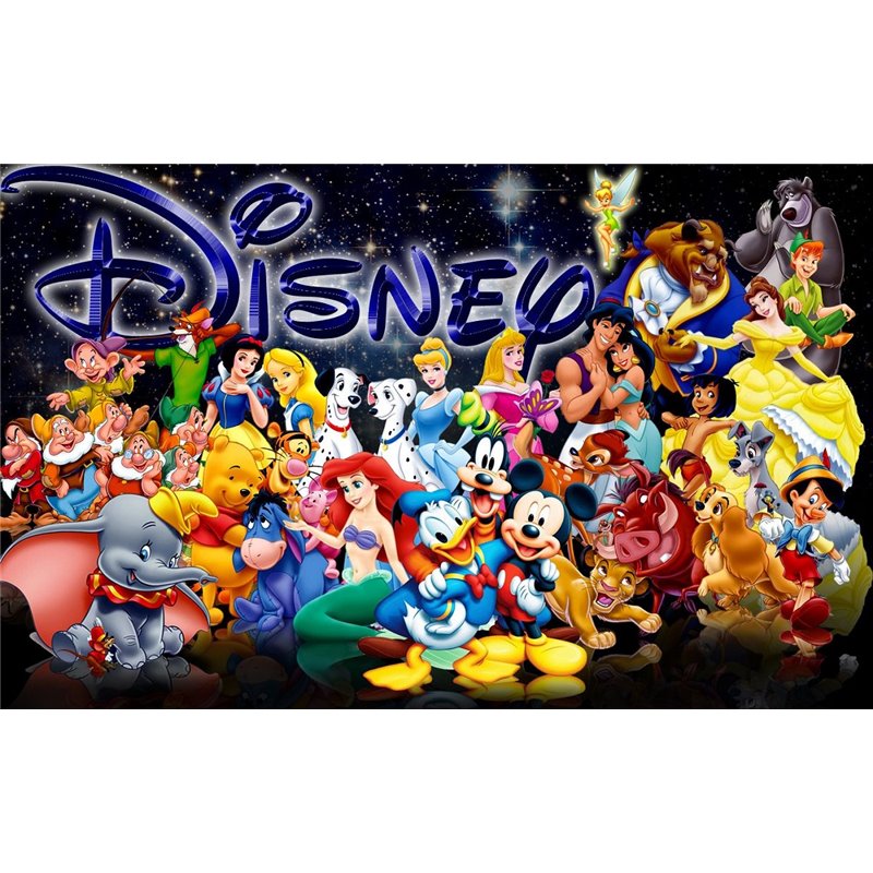 Cialda in ostia per torta con PERSONAGGI DISNEY personalizzata