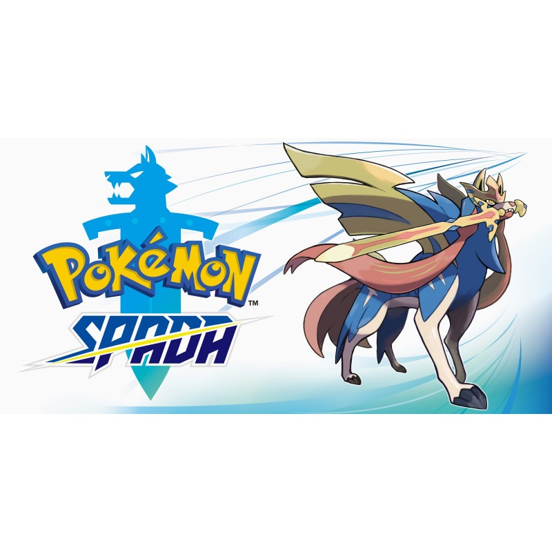 Cialda in ostia per torta con POKEMON SPADA personalizzata