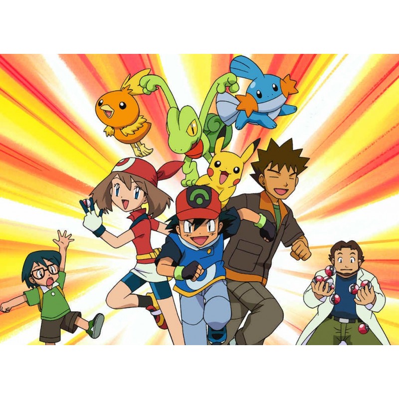 Cialda in ostia per torta con POKEMON personalizzata