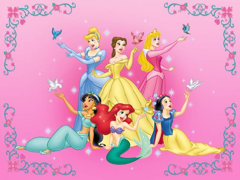 Cialda in ostia per torta PRINCIPESSE DISNEY PRINCESS, personalizzata nome, disco, dolce, torte, cialde, ostie
