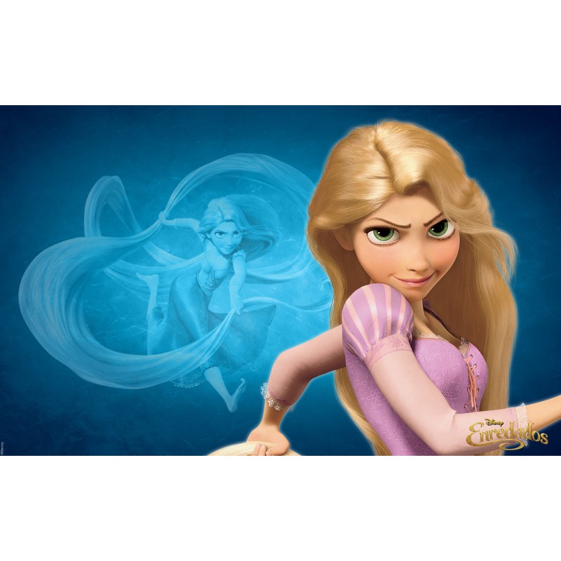 Cialda in ostia per torta con RAPUNZEL personalizzata