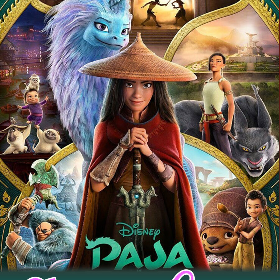 Cialda in ostia per torta RAYA E L'ULTIMO DRAGO DISNEY, personalizzata nome, disco, dolce, torte, cialde, ostie