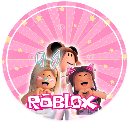 Cialda in ostia per torta tonda ROBLOX GIRL'S, personalizzata con nome, disco, dolce, torte, cialde, ostie, cake topper, decorazioni, 04