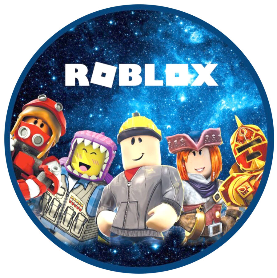 Cialda in ostia per torta tonda ROBLOX, personalizzata con nome, disco, dolce, torte, cialde, ostie, cake topper, decorazioni, 42