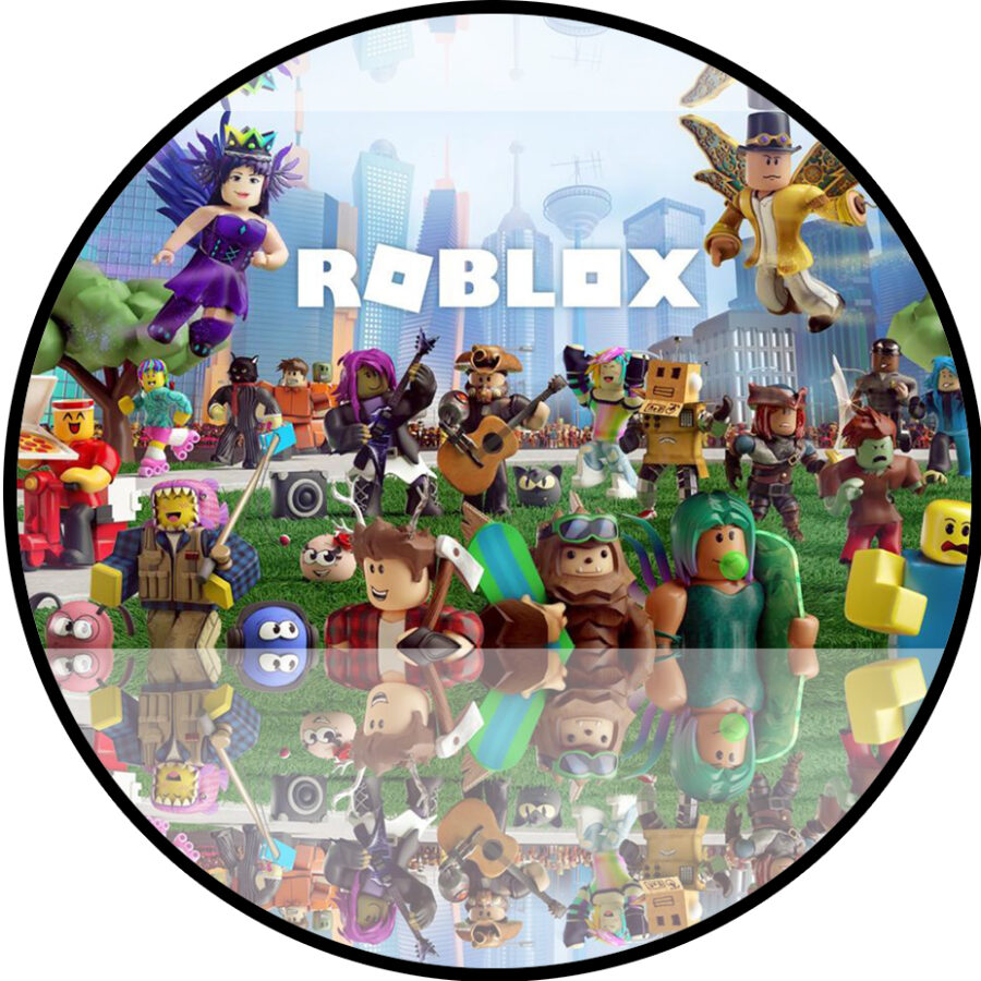 Cialda in ostia per torta tonda ROBLOX, personalizzata con nome, disco, dolce, torte, cialde, ostie, cake topper, decorazioni, 46