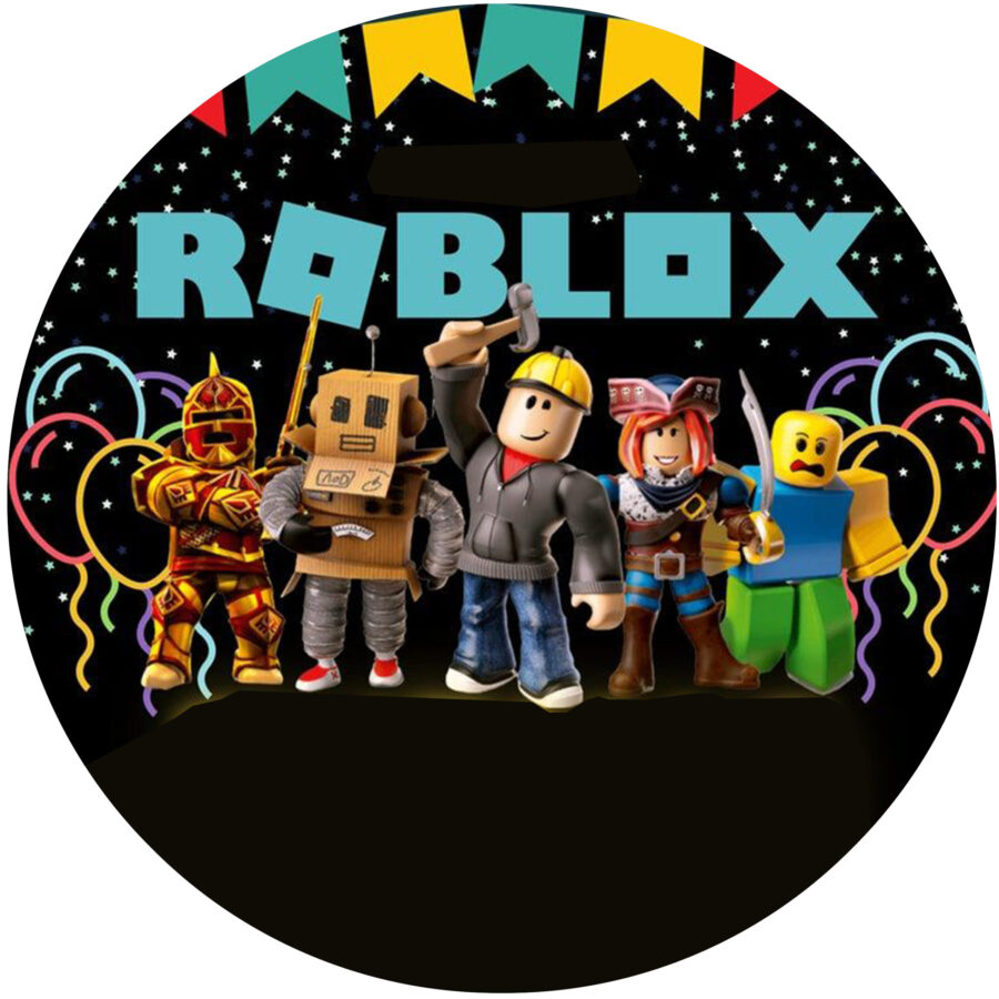 Cialda in ostia per torta tonda ROBLOX, personalizzata con nome, disco, dolce, torte, cialde, ostie, cake topper, decorazioni, 48