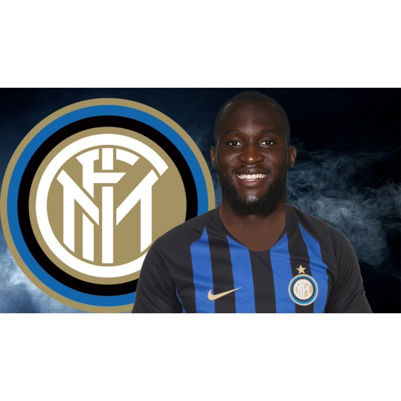 Cialda in ostia per torta con ROMELU LUKAKU 22 personalizzata