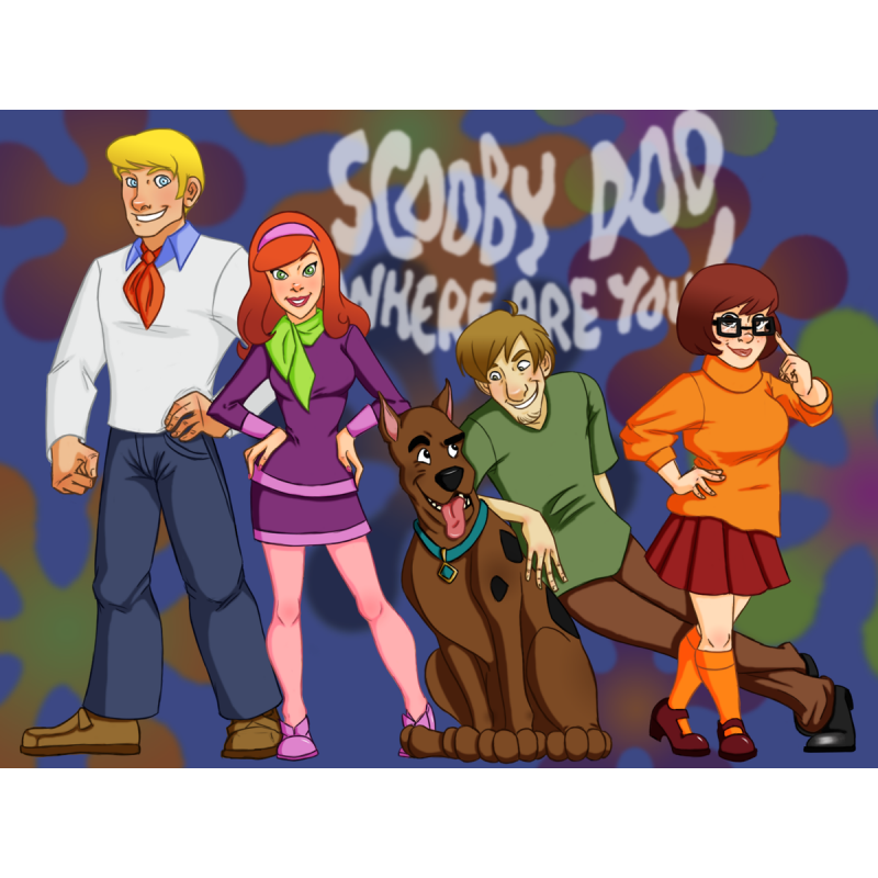 Cialda in ostia per torta con SCOOBY DOO personalizzata