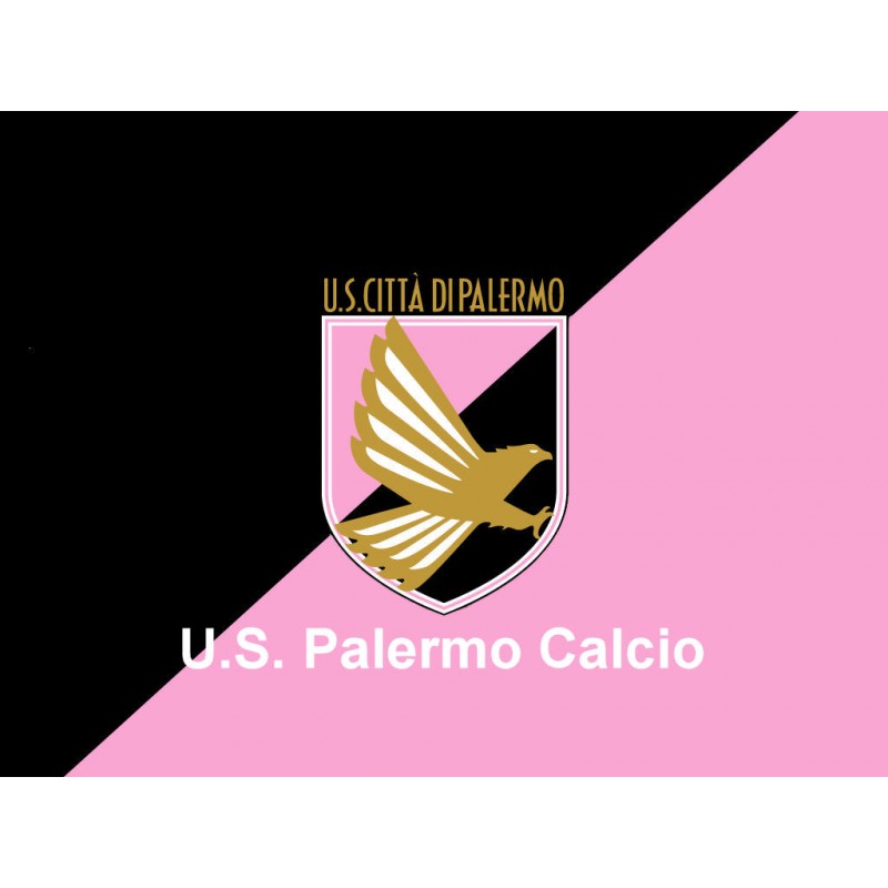 Cialda in ostia per torta con SCUDETTO PALERMO CALCIO personalizzata