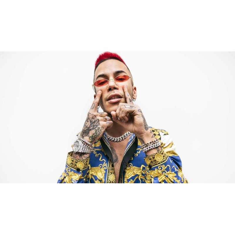 Cialda in ostia per torta con SFERA EBBASTA personalizzata