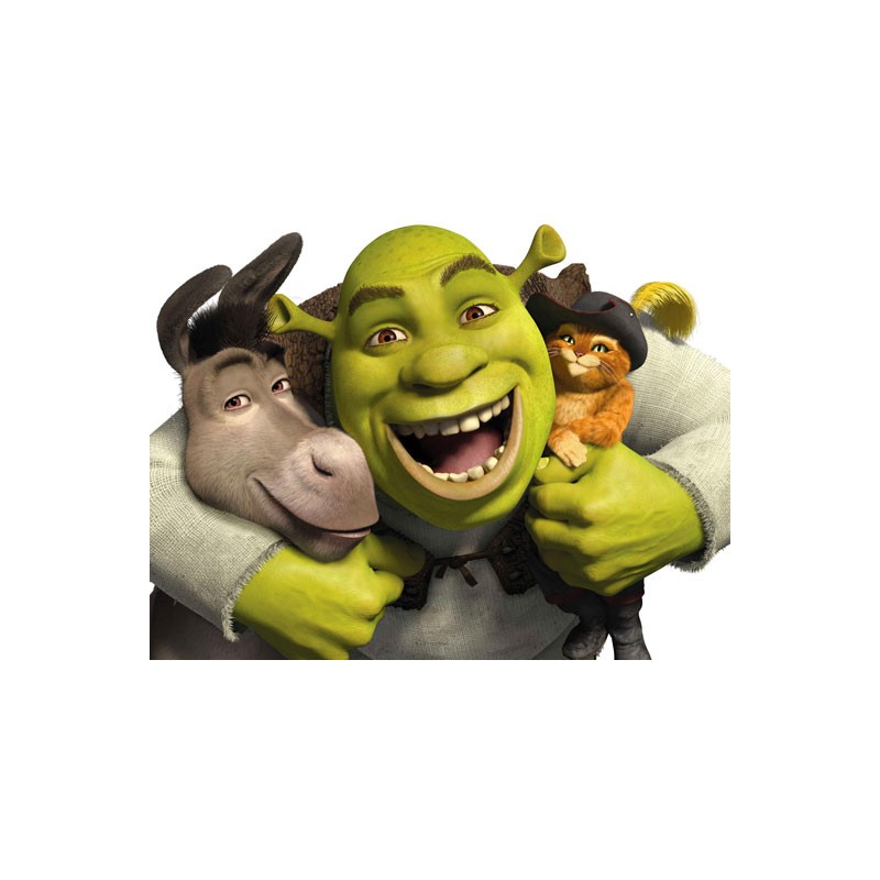 Cialda in ostia per torta con SHREK  personalizzata