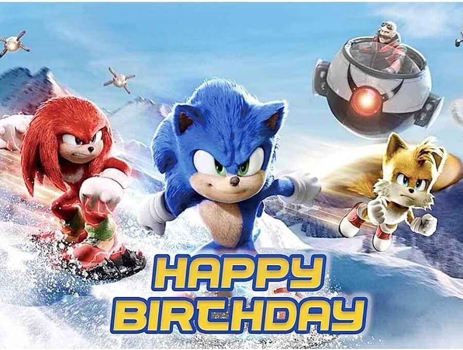 Cialda in ostia per torta SONIC, personalizzata con nome, disco, dolce, torte, cialde, ostie, cake topper, decorazioni
