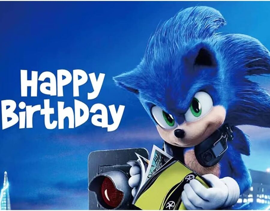 Cialda in ostia per torta SONIC, personalizzata con nome, disco, dolce, torte, cialde, ostie, cake topper, decorazioni