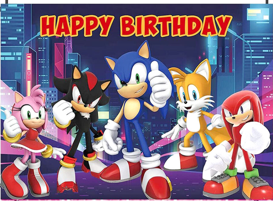 Cialda in ostia per torta SONIC, personalizzata con nome, disco, dolce, torte, cialde, ostie, cake topper, decorazioni