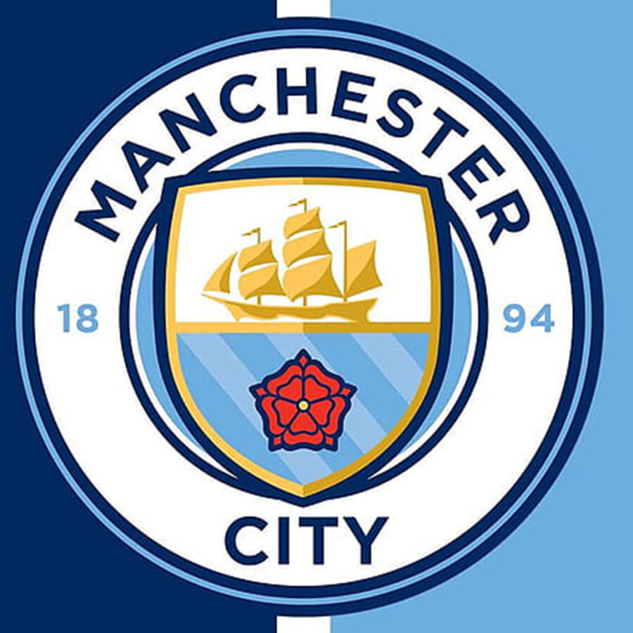 Cialda in ostia per torta MANCHESTER CITY SQUADRA LOGO STEMMA CALCIO, personalizzata con nome, disco, dolce, torte, cialde, ostie, cake topper, decorazioni