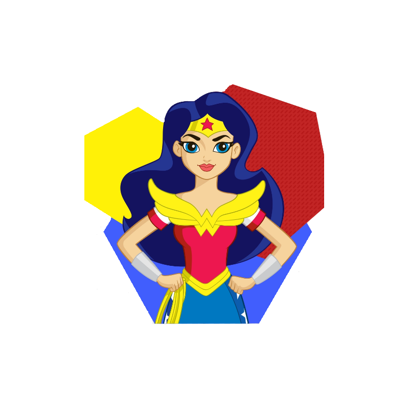 Cialda in ostia per torta con SUPER HERO GIRLS personalizzata