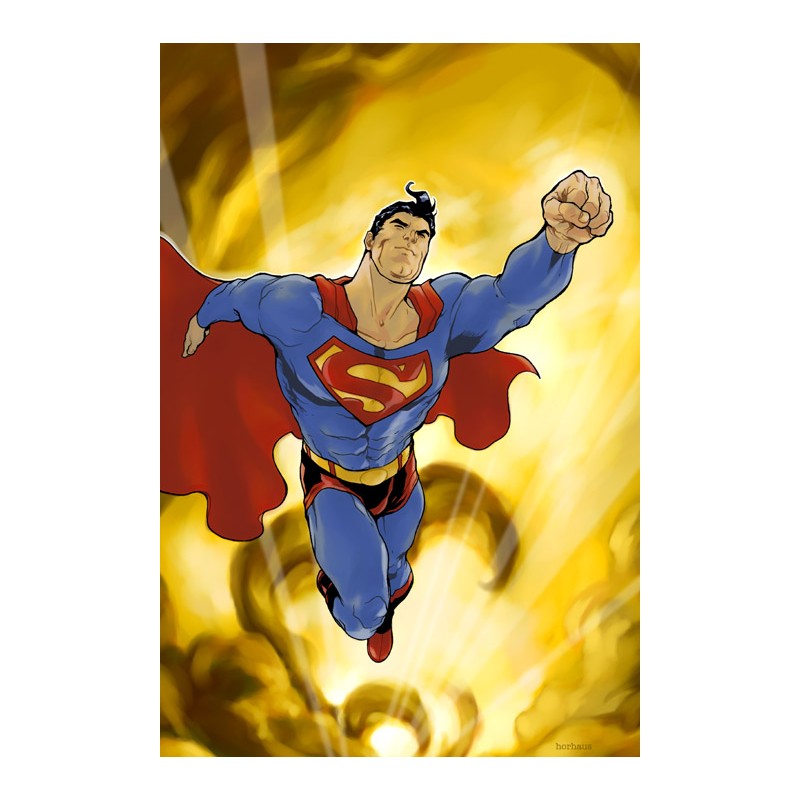 Cialda in ostia per torta con SUPERMAN SUPEREROE  personalizzata