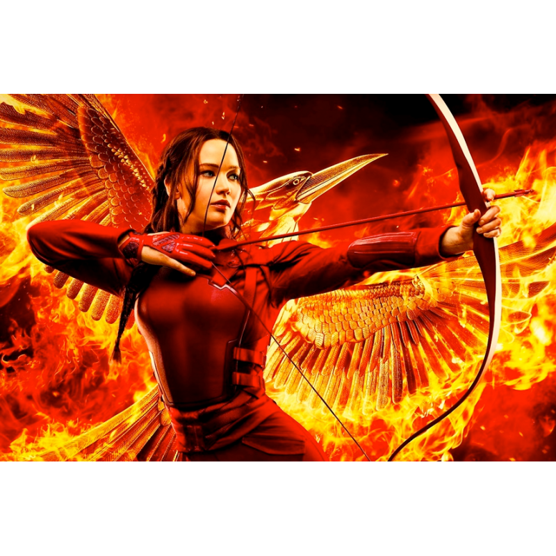 Cialda in ostia per torta con THE HUNGER GAMES.PNG personalizzata