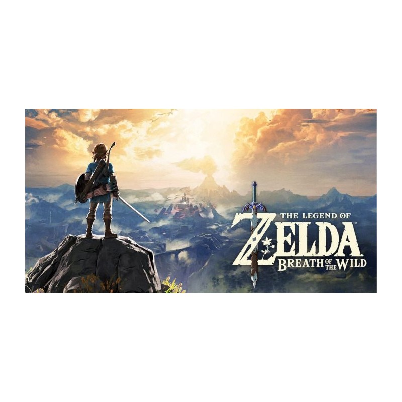 Cialda in ostia per torta con THE LEGEND OF ZELDA BREATH OF THE WILD personalizzata