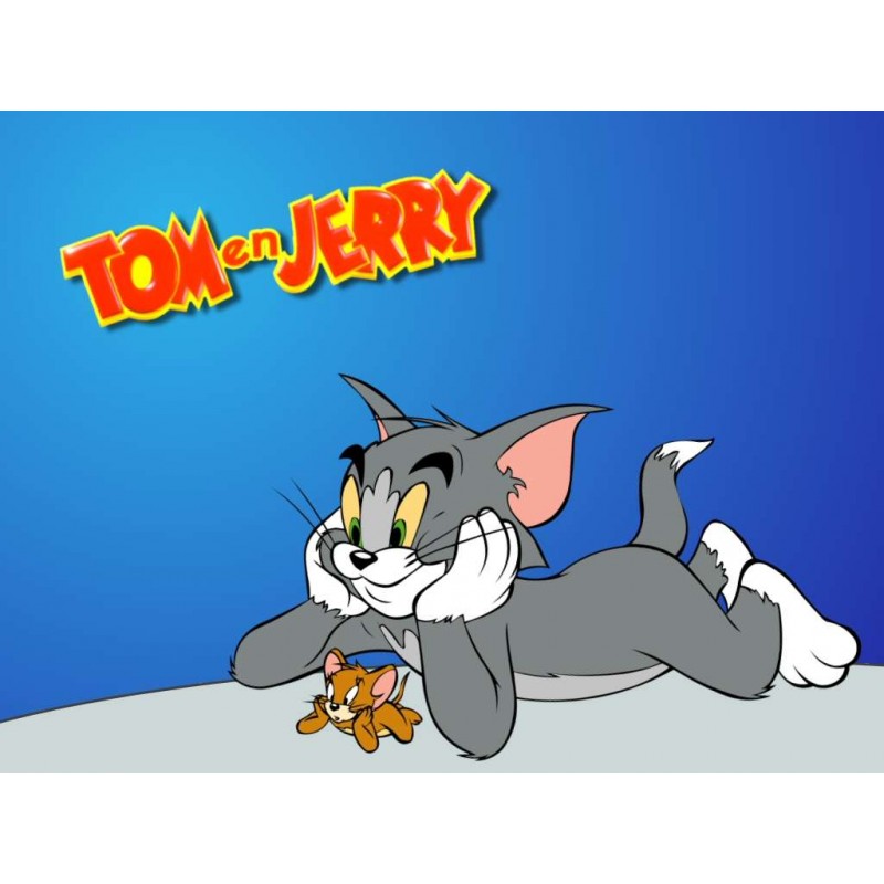 Cialda in ostia per torta con TOM E JERRY  personalizzata