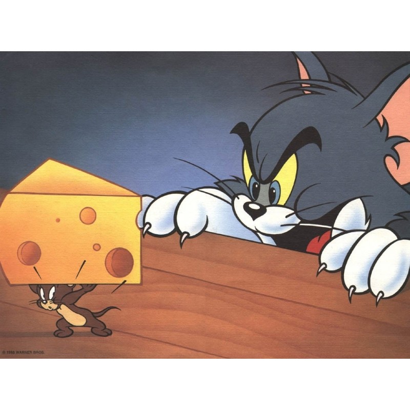 Cialda in ostia per torta con TOM E JERRY  personalizzata