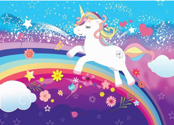 Cialda in ostia per torta UNICORNO ARCOBALENO personalizzabile, cialde, ostie