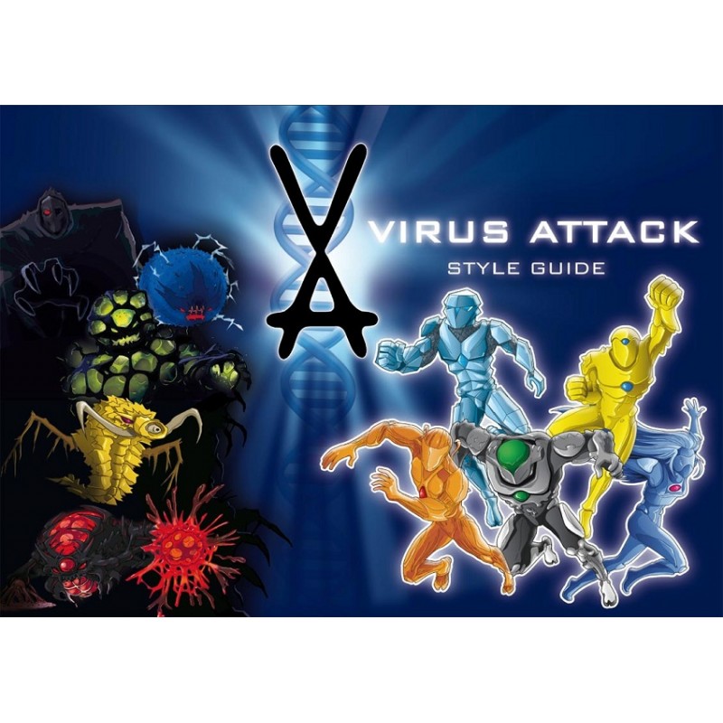 Cialda in ostia per torta con VIRUS ATTACK personalizzata