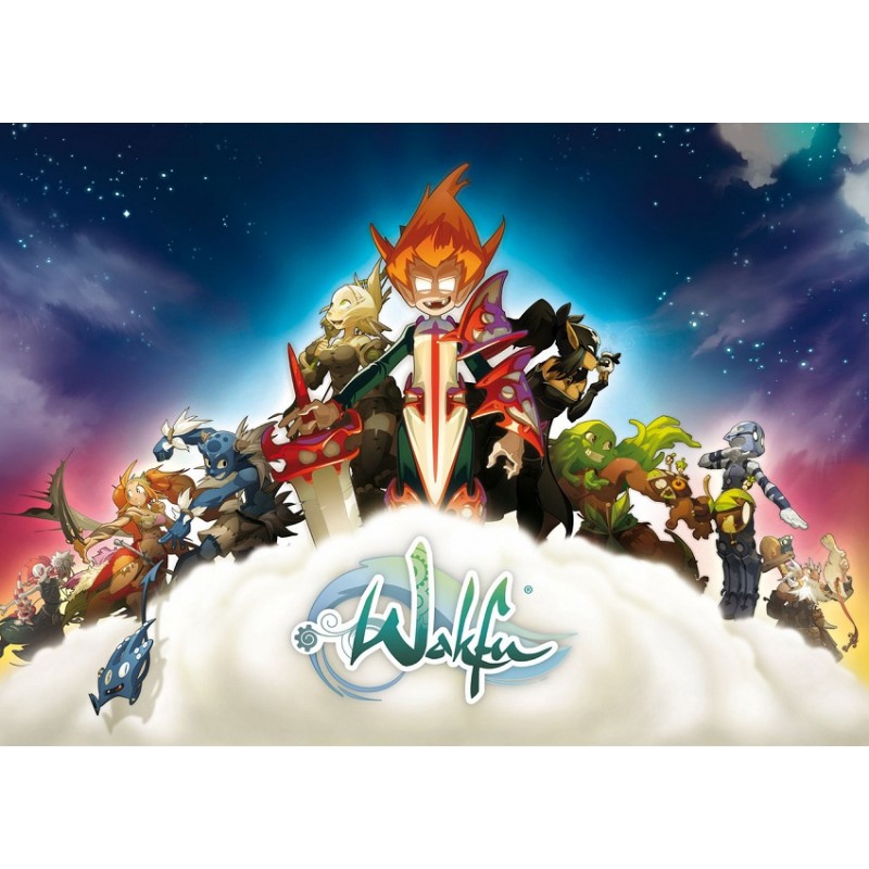 Cialda in ostia per torta con WAKFU personalizzata