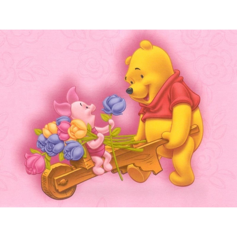 Cialda in ostia per torta con WINNIE THE POOH personalizzata